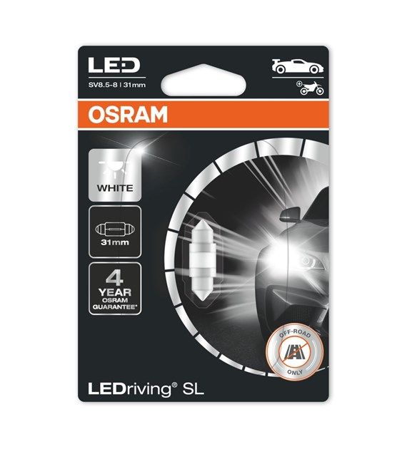Сијалица LED O6438DWP-01B PL 12v C5w 1w 31mm SV8 OSRAM