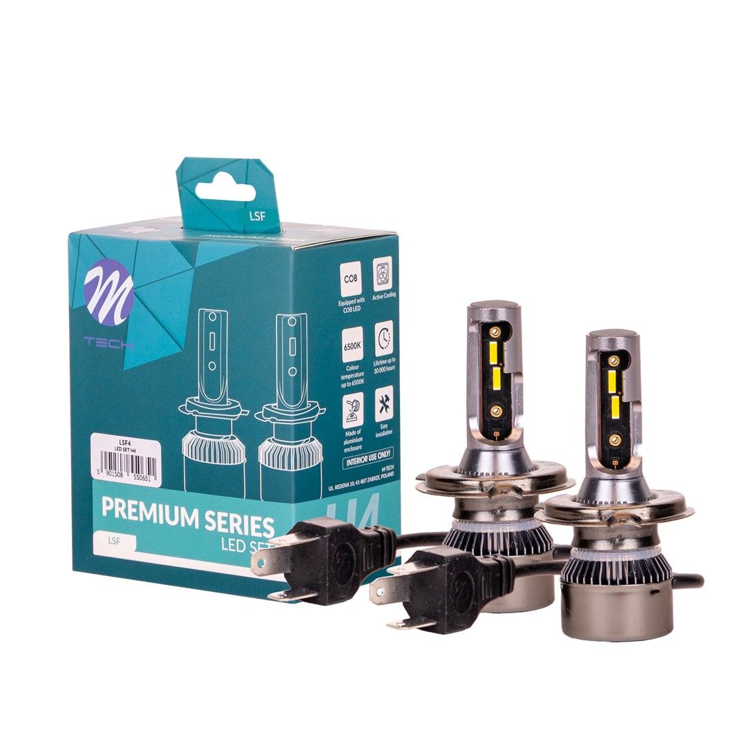 Сијалица LED сет LSF4 12-24v H4 25-27w P43t M-Tech