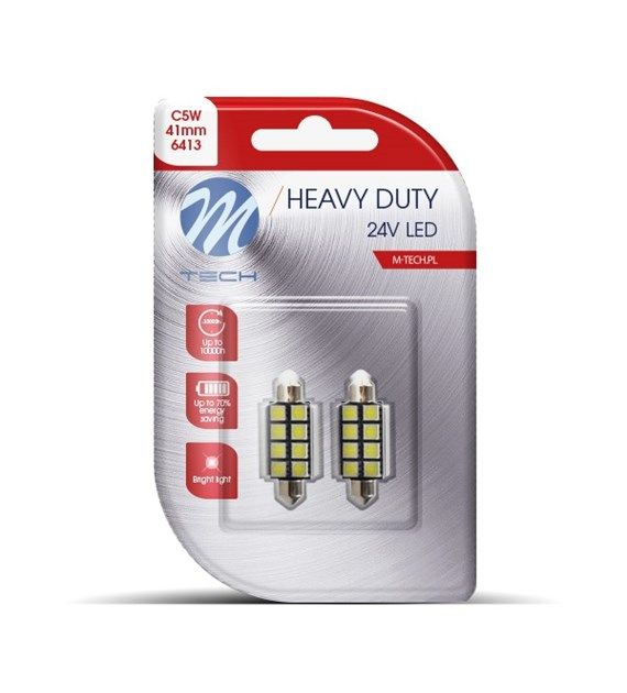 Сијалица LB9327W LED сет C5W 41MM 24V 8xSMD5050 White M-Tech