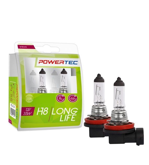 Сијалица PTZLL8 DUO 12v H8 35w PGJ19-1 Powertec Long live M-Tech