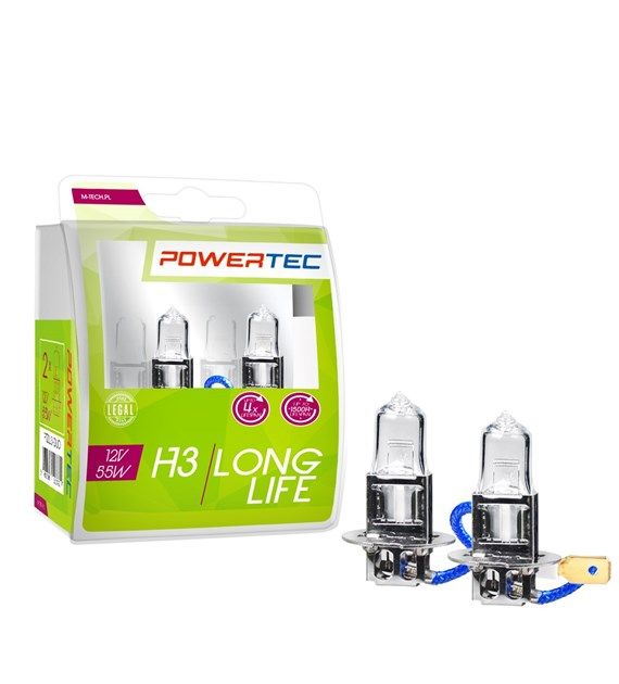 Сијалица PTZLL3 DUO 12v H3 Powertec Long live M-Tech