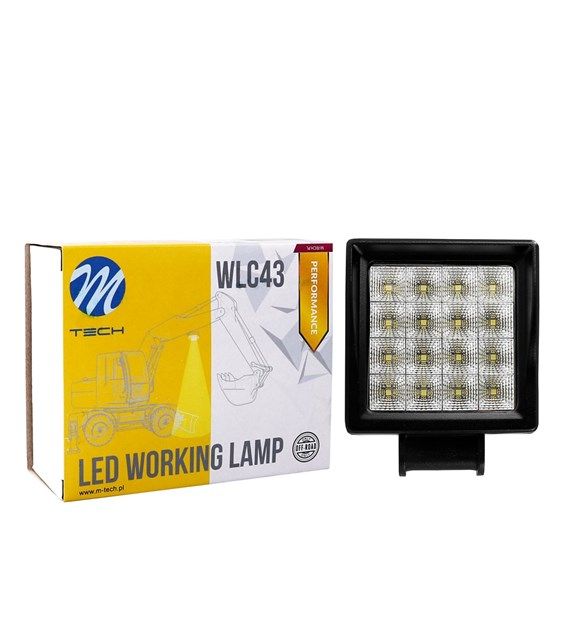 Сијалица LED WLC43 Work Light 48w 10-32v Square M-Tech
