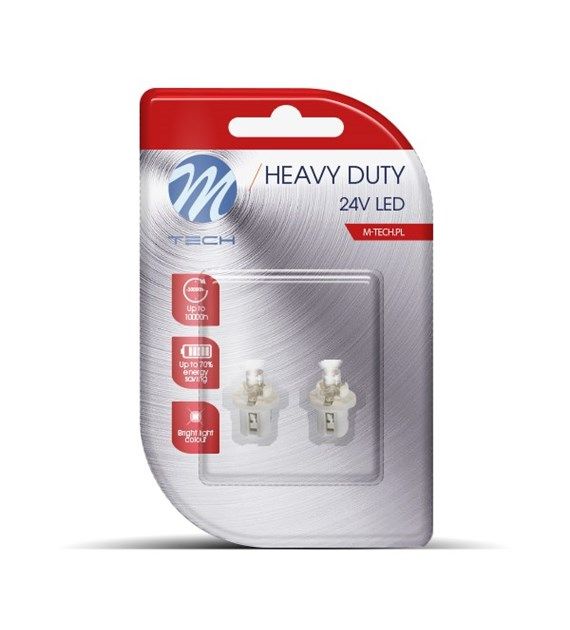 Сијалица LED сет L904W B8.5D Concave White M-Tech