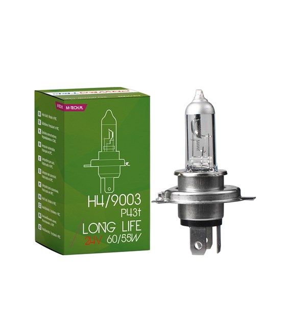 Сијалица PTXLL4 H4 24v Powertec Long Life M-Tech