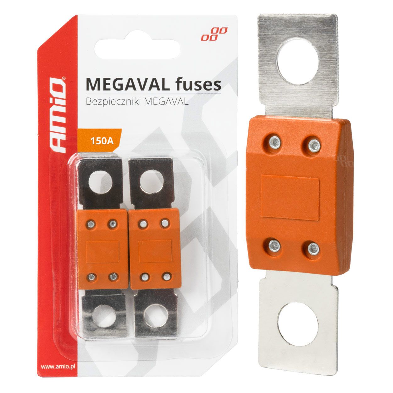 Осигурач MEGAVAL 2PCS 150A blister AMIO-03465
