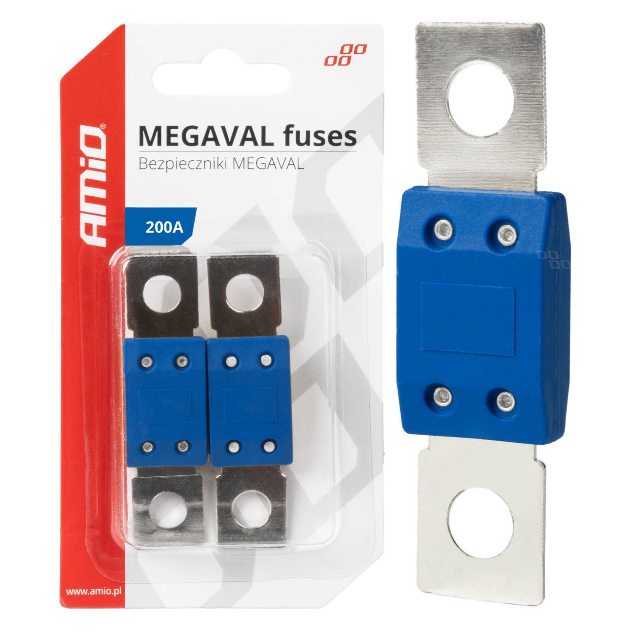 Осигурач MEGAVAL 2PCS 200A blister AMIO-03467