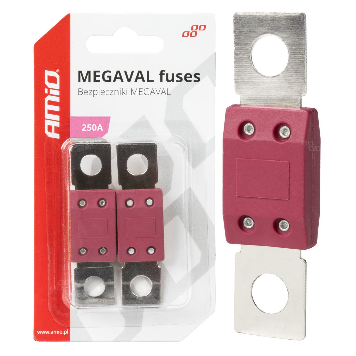Осигурач MEGAVAL 2PCS 250A blister AMIO-03469