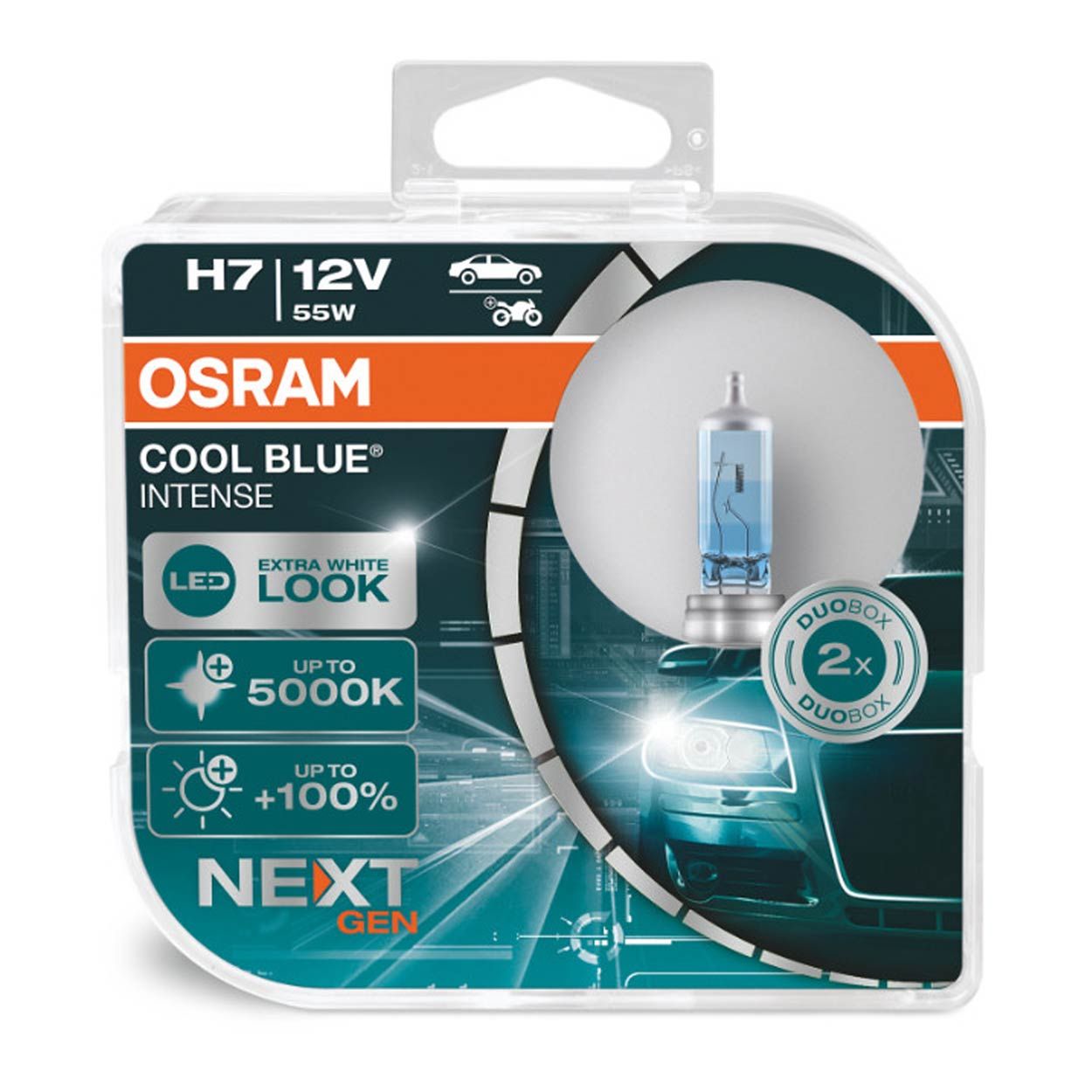 Сијалица Osram H7 12V 55W PX26d COOL BLUE 2pcs AMIO-O-64210CBN-DUO