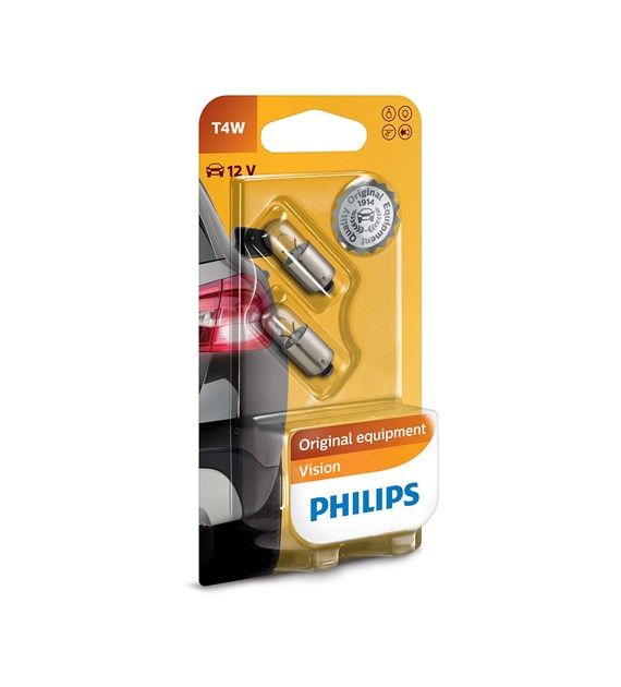 Сијалица PH12929B2 12v T4w 2pcs/set BA9s Philips