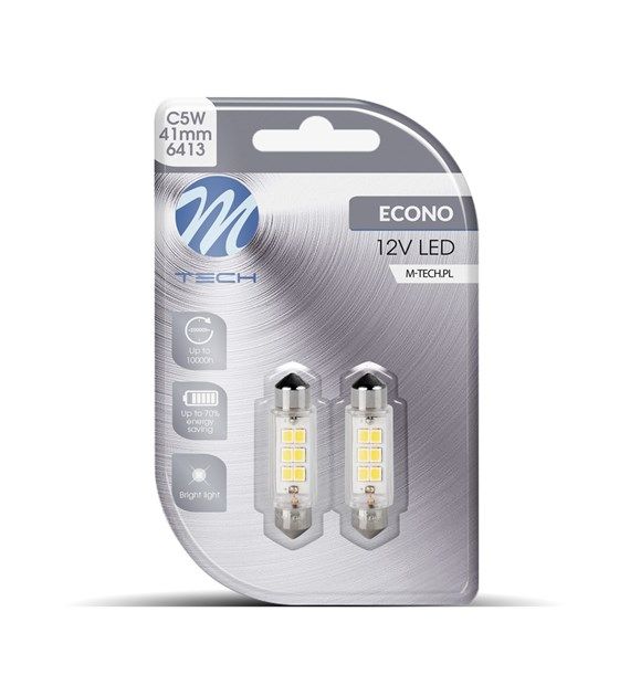 Сијалица LED сет LB091W 12v C5w 6xSMD2835 White SV8.5 M-Tech