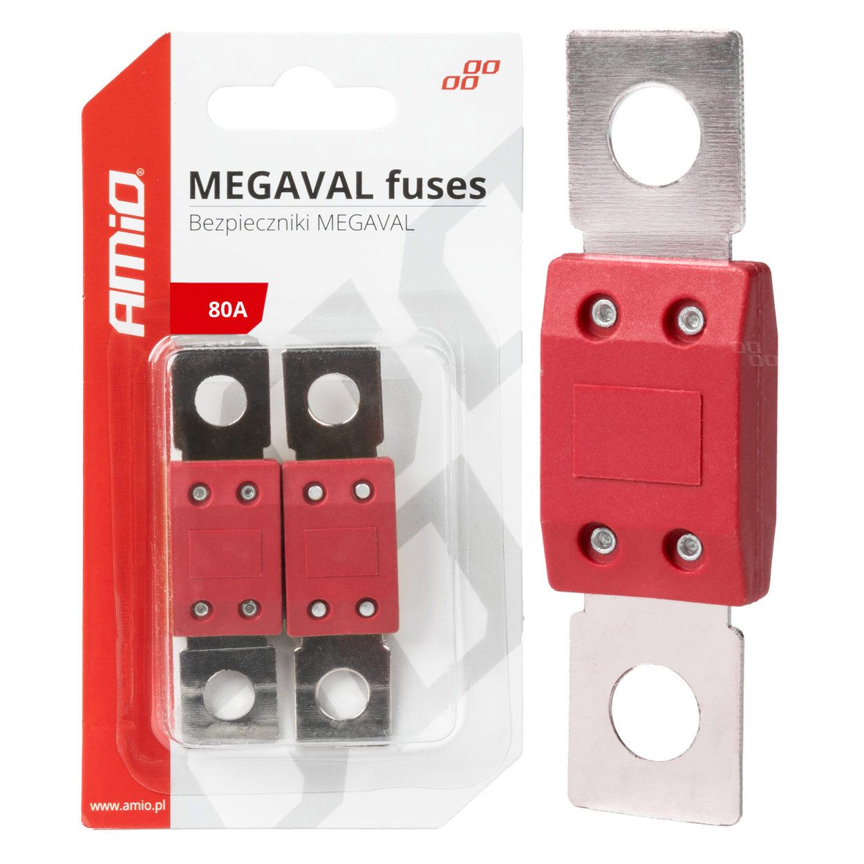 Осигурач MEGAVAL 2PCS 80A blister AMIO-03462