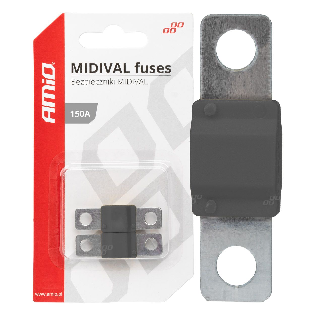 Осигурач MIDIVAL 150A 2pcs blister AMIO-03481