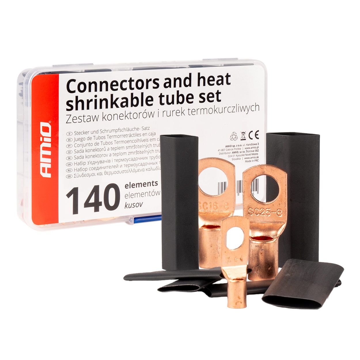 Сет топлособирачко црево и конектори 140pcs AMIO-04121