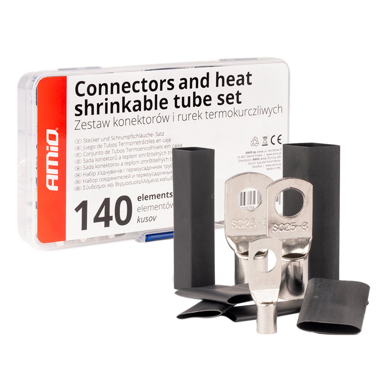 Сет топлособирачко црево и конектори 140pcs AMIO-04122
