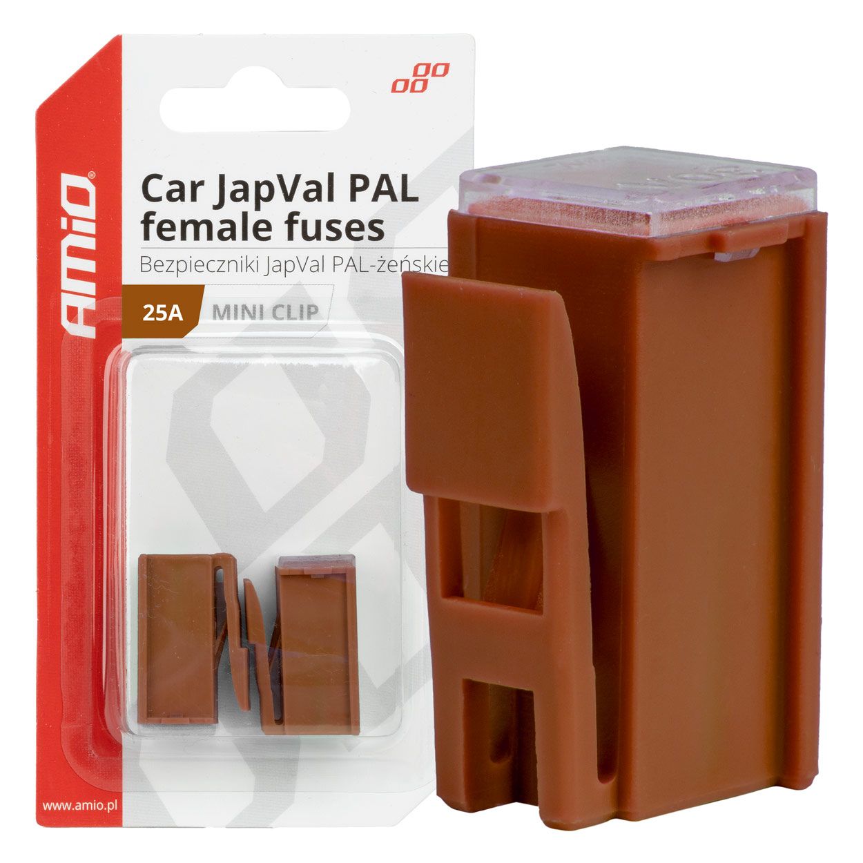 Осигурач JAPVAL PAL MINI 2pcs 25A blister AMIO-03412