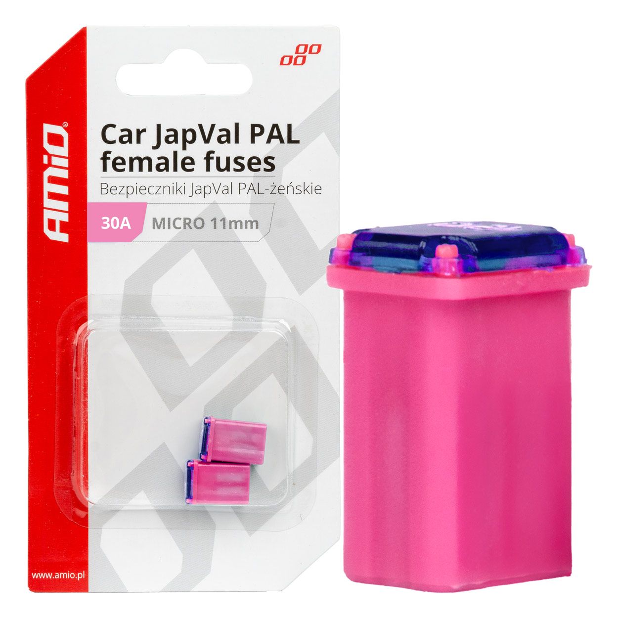 Осигурач JAPVAL PAL MICRO 11mm 2pcs 30A blister AMIO-03460