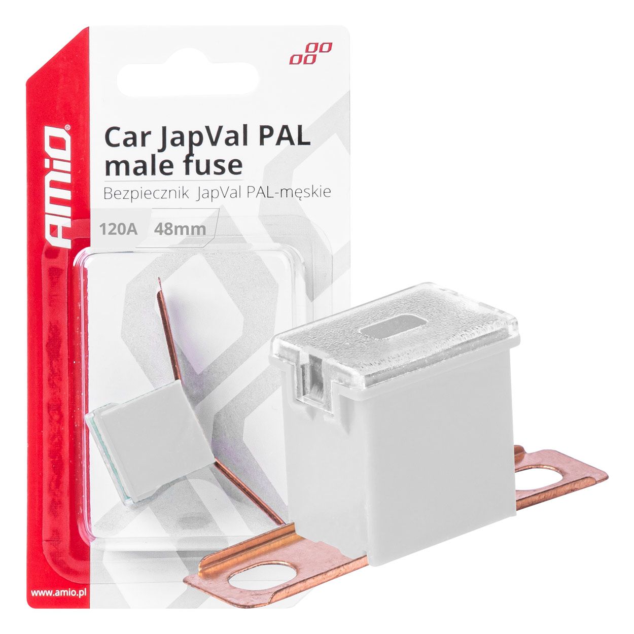 Осигурач JAPVAL PAL BENT  36/48mm 1pcs 120A blister AMIO-03425