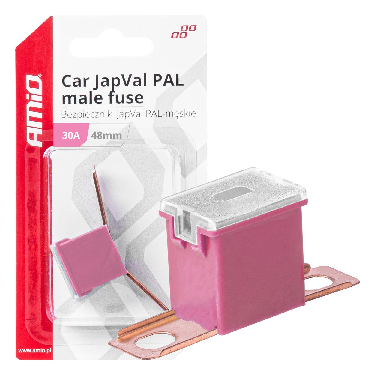 Осигурач JAPVAL PAL BENT  36/48mm 1pcs 30A blister AMIO-03418