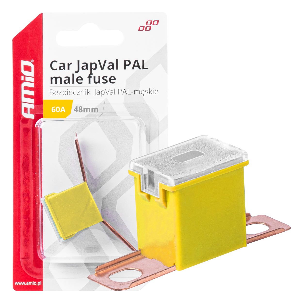 Осигурач JAPVAL PAL BENT 36/48mm 1pcs 60A blister AMIO-03421