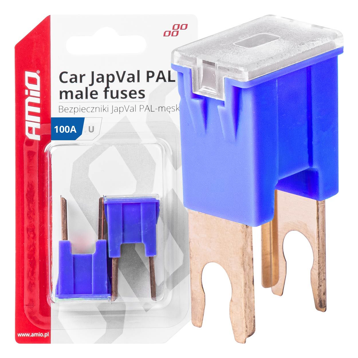 Осигурач JAPVAL PAL U 2pcs 100A blister AMIO-03411