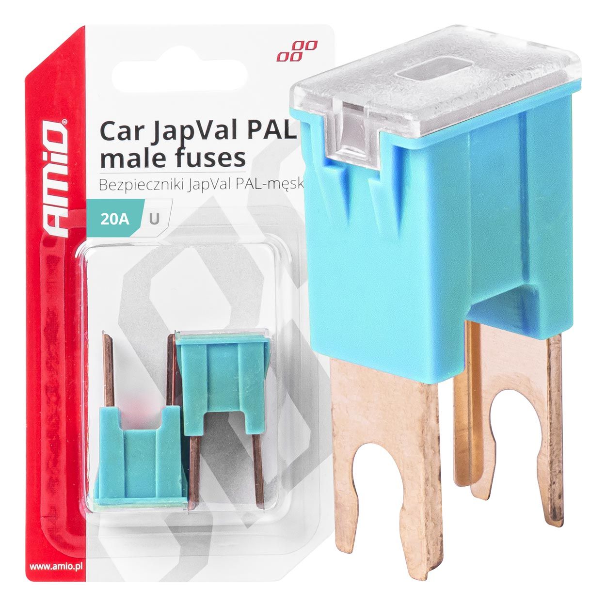 Осигурач JAPVAL PAL U 2pcs 20A blister AMIO-03405