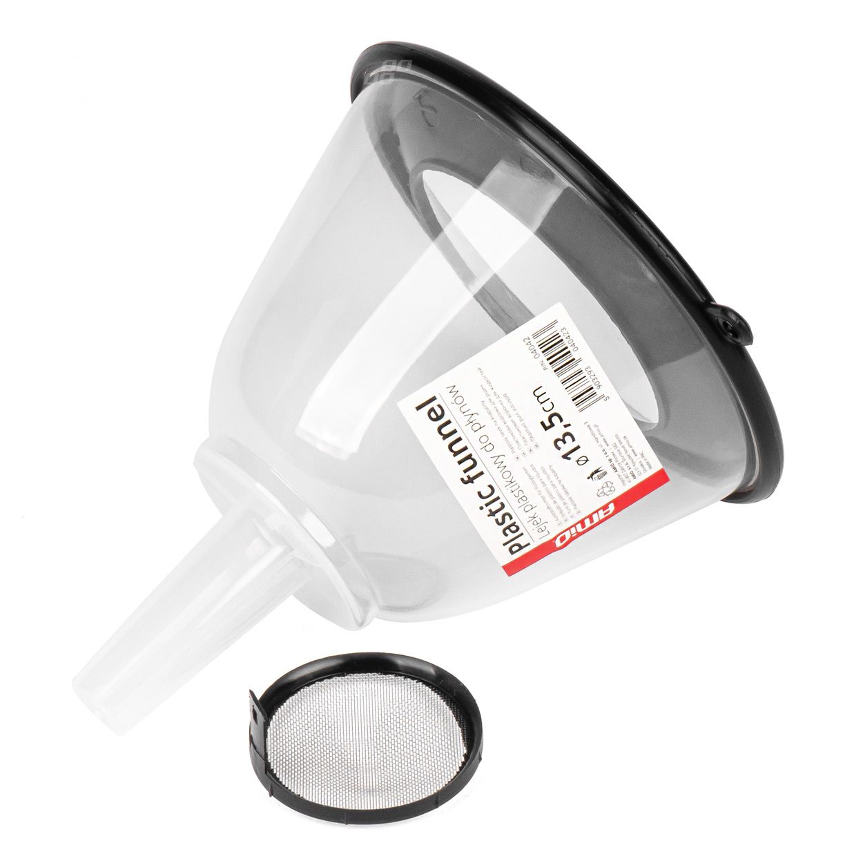 Пластична инка со капак и филтер 13,5cm AMIO-04042