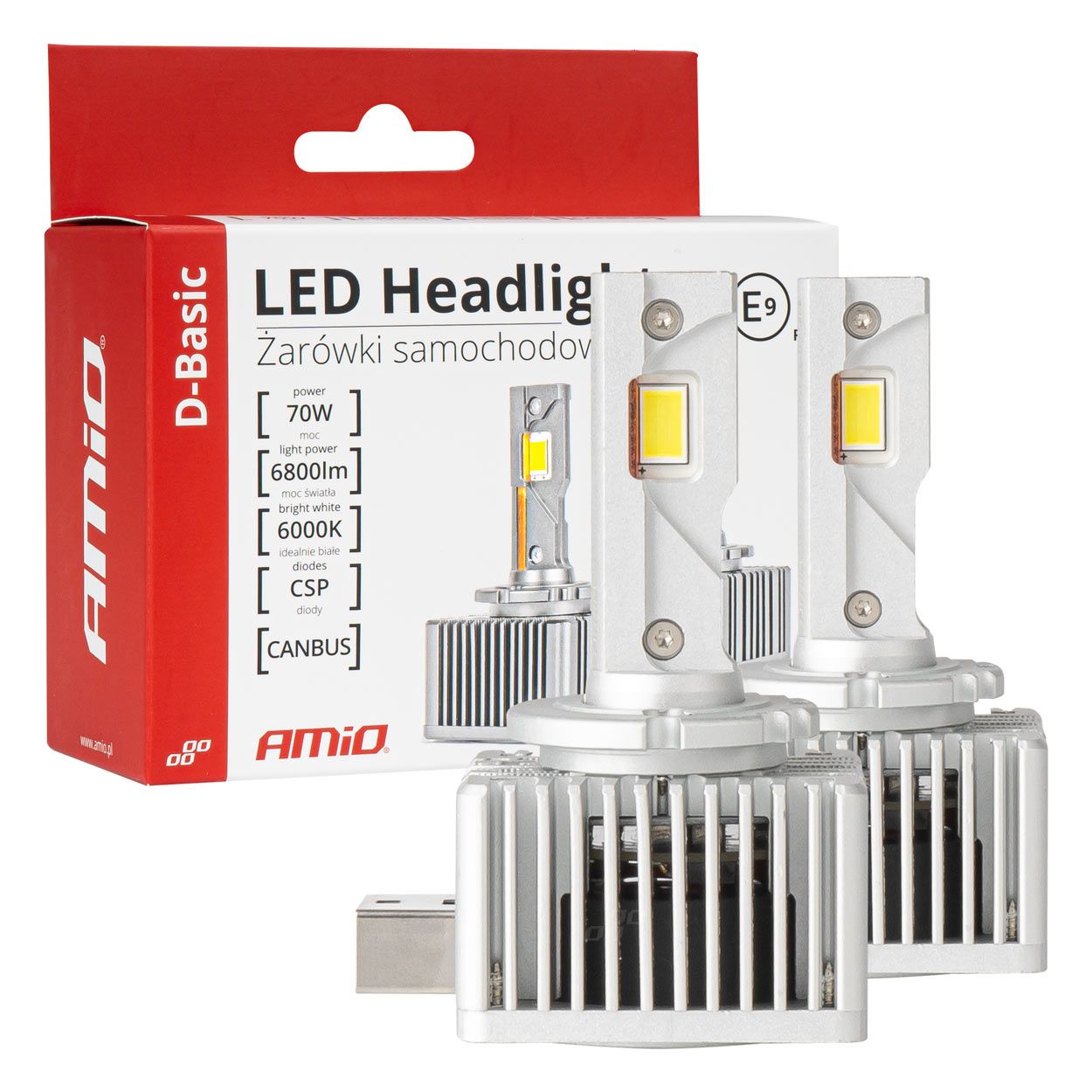 Сијалица LED AMIO-03628 D3S/D8S/D3R 6000K Blister Amio