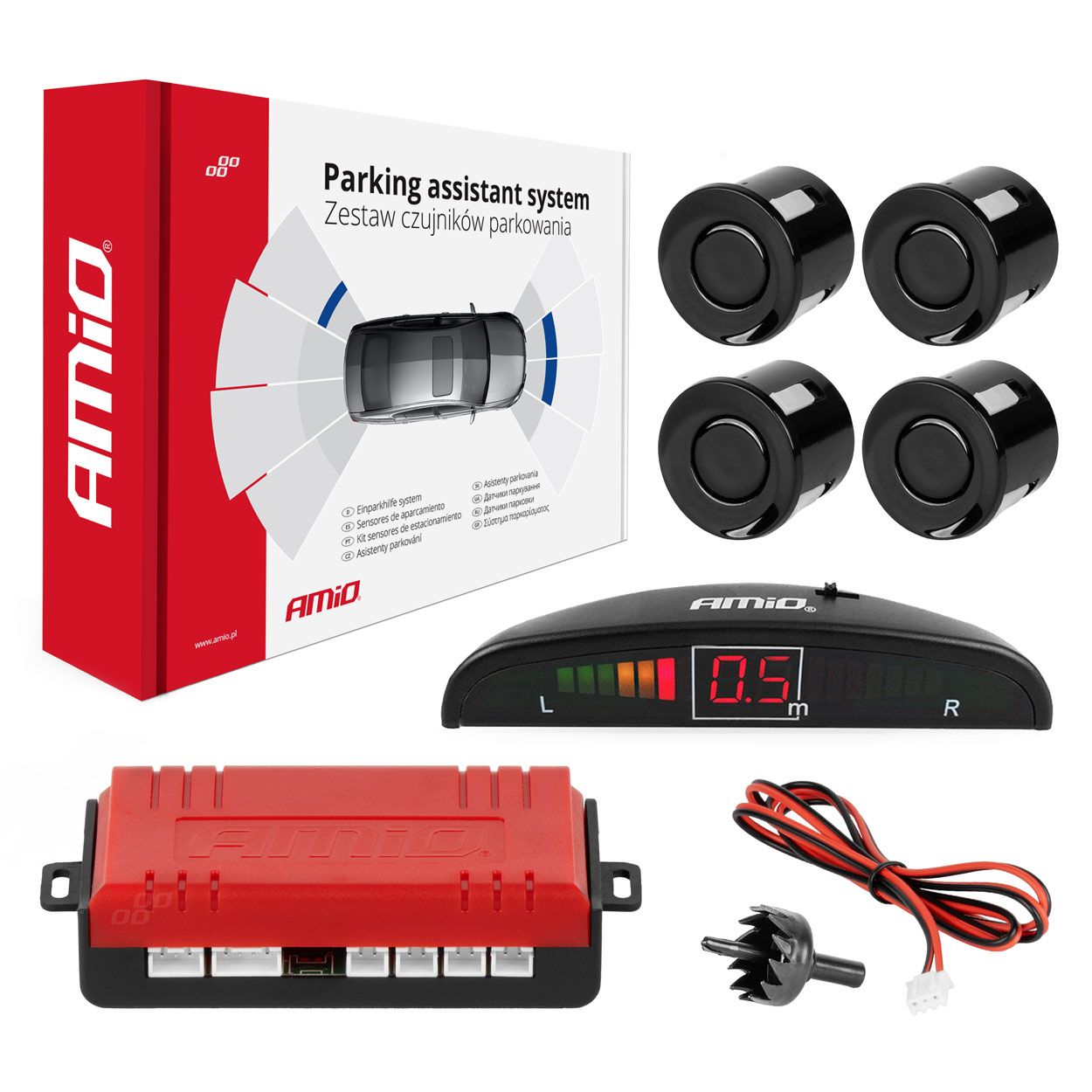 Паркинг сензор 4 LED AMIO-01565