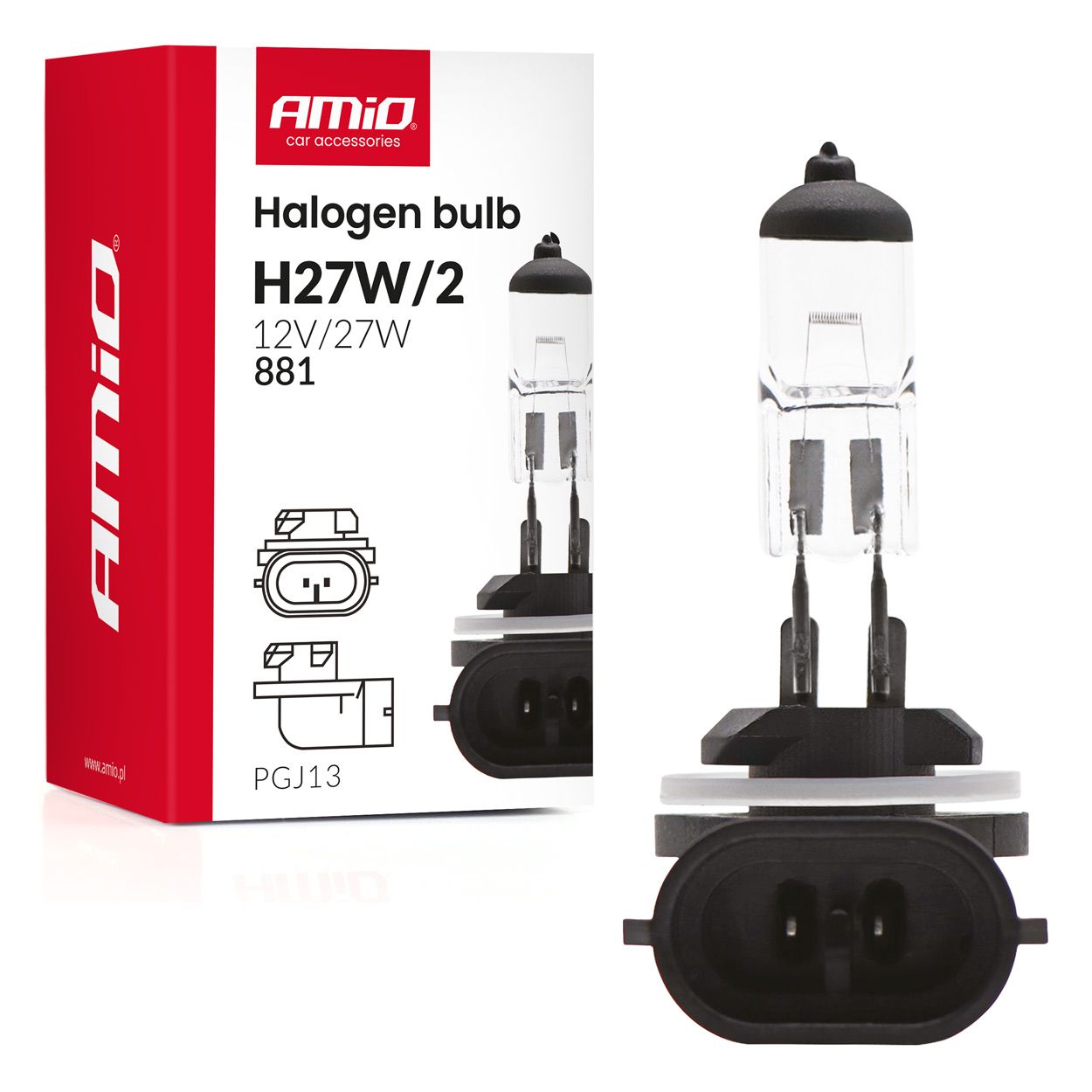 Сијалица H27W/2 12V 27W PGJ13 AMIO-04413