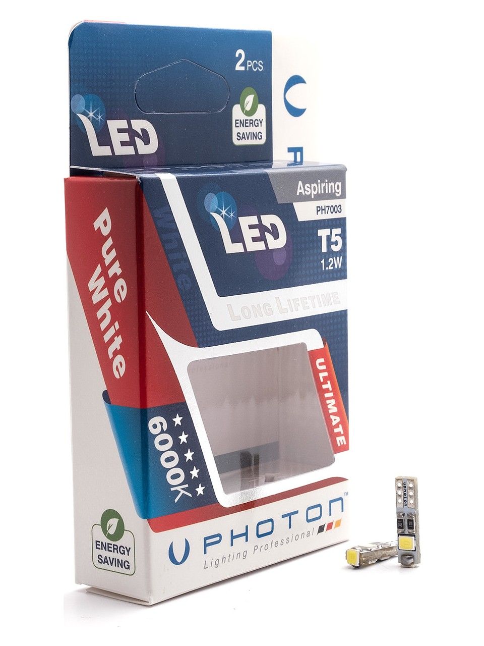 Сијалица PH7003 12v-24v T5 3 SMD LED СЕТ (2пар.)