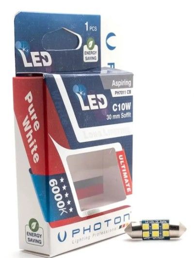 Сијалица  PH7011 12V 10W  6 SMD LED Can-Bus C10W 30mm 6000К