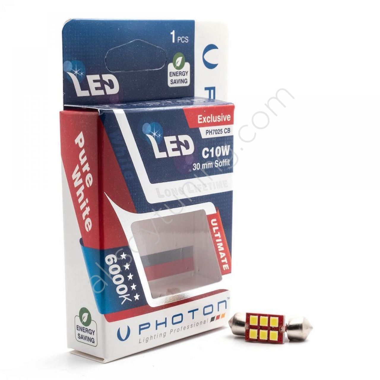 Сијалица PH7025 LED 6 SMD CAN-BUS 12V C10W 30mm 6000K