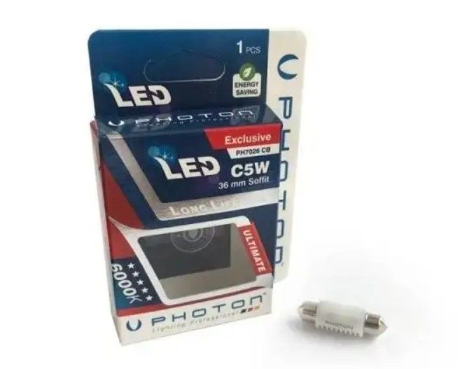 Сијалица PH7026 LED 8 SMD CAN-BUS 12V C5W 36mm 6000K