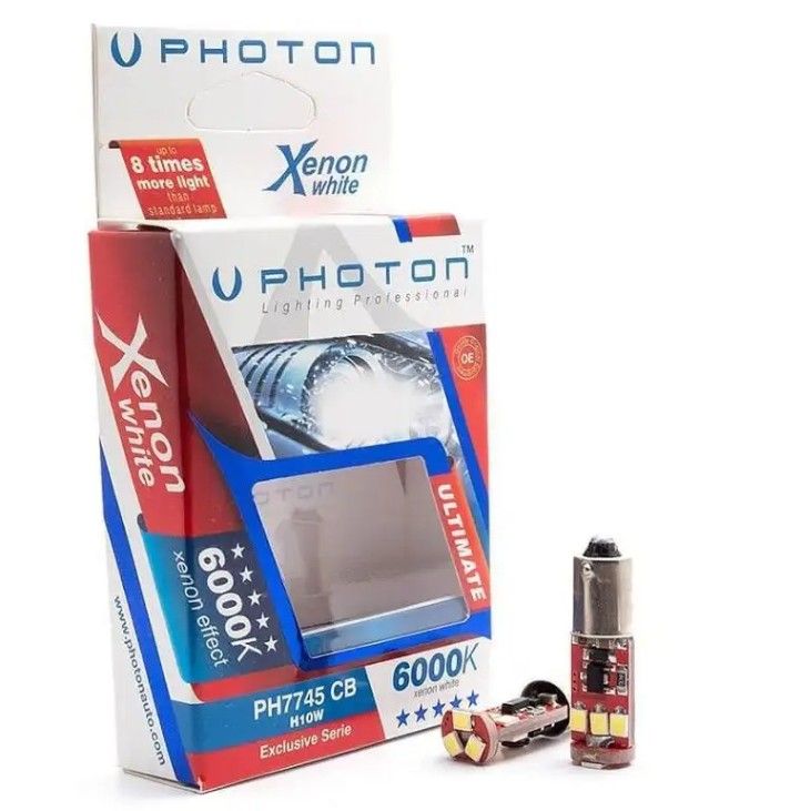 Сијалица PH7745 H10W 3+3+3 LED Can-Bus Ekclusive Serie 6000K СЕТ (2пар.)